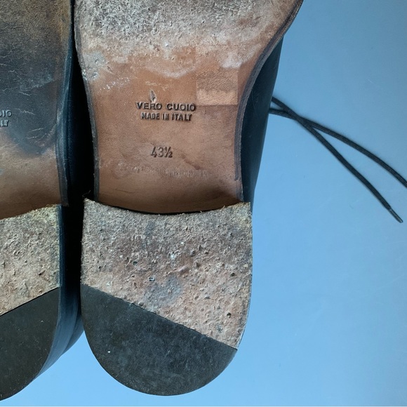Vergelio Vintage Vero Cuoio Leather Oxford Dress Grandpa Shoe 10.5 Old Money main image 11